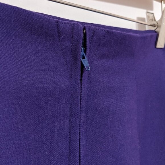 LES Ravisseurs Wool purple pensil skirt size 12 @K - Picture 10 of 11